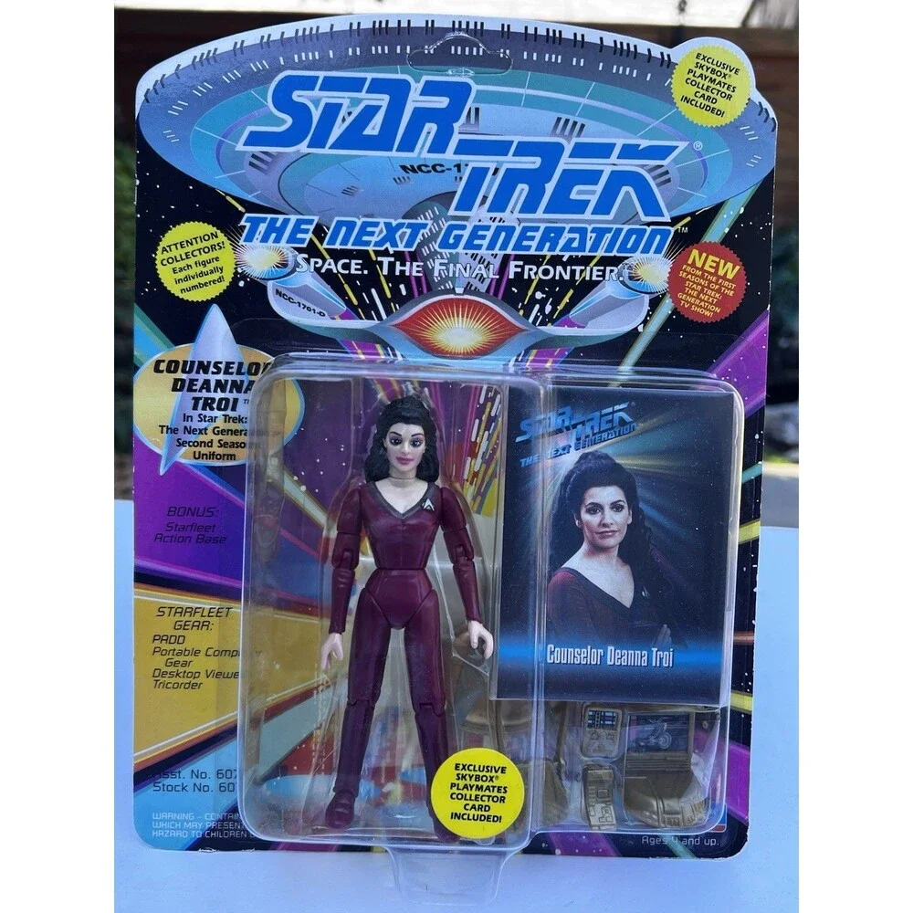Star Trek The Next Generation Counselor Deanna Troi Figure NOS Playmates 6076